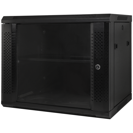 Rack cabinet for 9u wall mounting