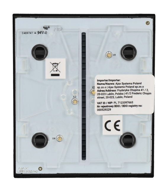 AJAX switchable central switch panel