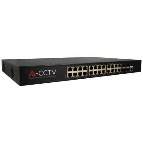  28 ports switch with 24 PoE ports