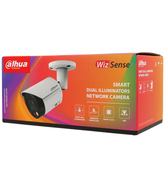 DAHUA bullet ip camera of 8 megapíxeles and fix lens