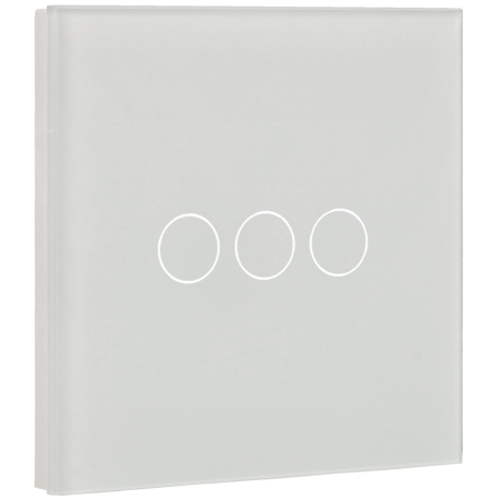 A-SMARTHOME panel de interruptor simple con 3 botones