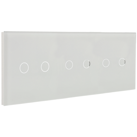 A-SMARTHOME panel de interruptor triple con 6 botones