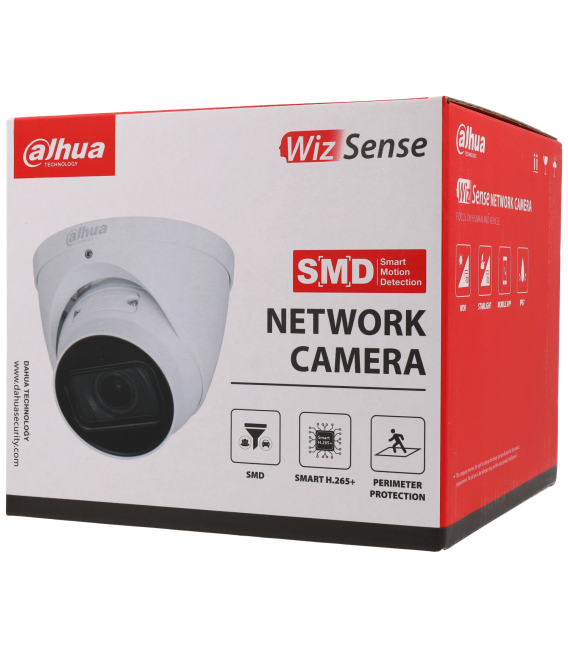 DAHUA minidome ip camera of 2 megapixels and optical zoom lens