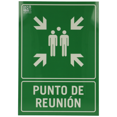 Cartel punto de reunión A-FIRE