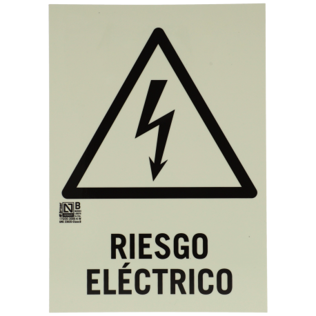 Cartel riesgo eléctrico A-FIRE