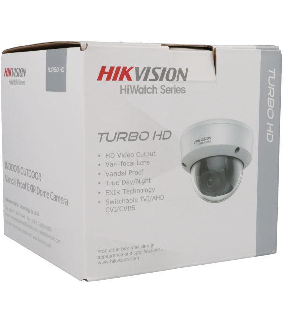 HIKVISION minidome 4 in 1 (cvi, tvi, ahd and analog) camera of 2 megapixels and varifocal lens
