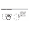 DAHUA minidome ip camera of 4 megapixels and optical zoom lens