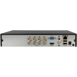 HIKVISION 5 in 1 (hd-cvi, hd-tvi, ahd, analog and ip) recorder of 8 channel and 4 mpx maximum resolution