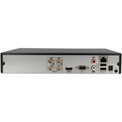HIKVISION 5 in 1 (hd-cvi, hd-tvi, ahd, analog and ip) recorder of 4 channel and 4 mpx maximum resolution