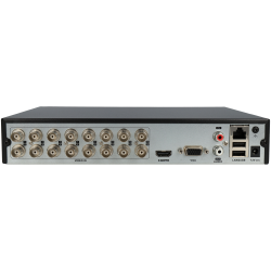 HIKVISION 5 in 1 (hd-cvi, hd-tvi, ahd, analog and ip) recorder of 16 channel and 1 mpx maximum resolution