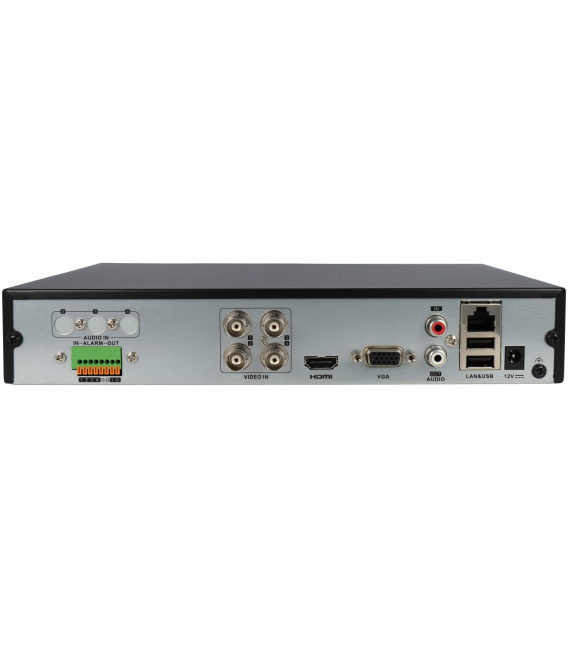 HIKVISION 5 in 1 (hd-cvi, hd-tvi, ahd, analog and ip) recorder of 4 channel and 4 mpx maximum resolution